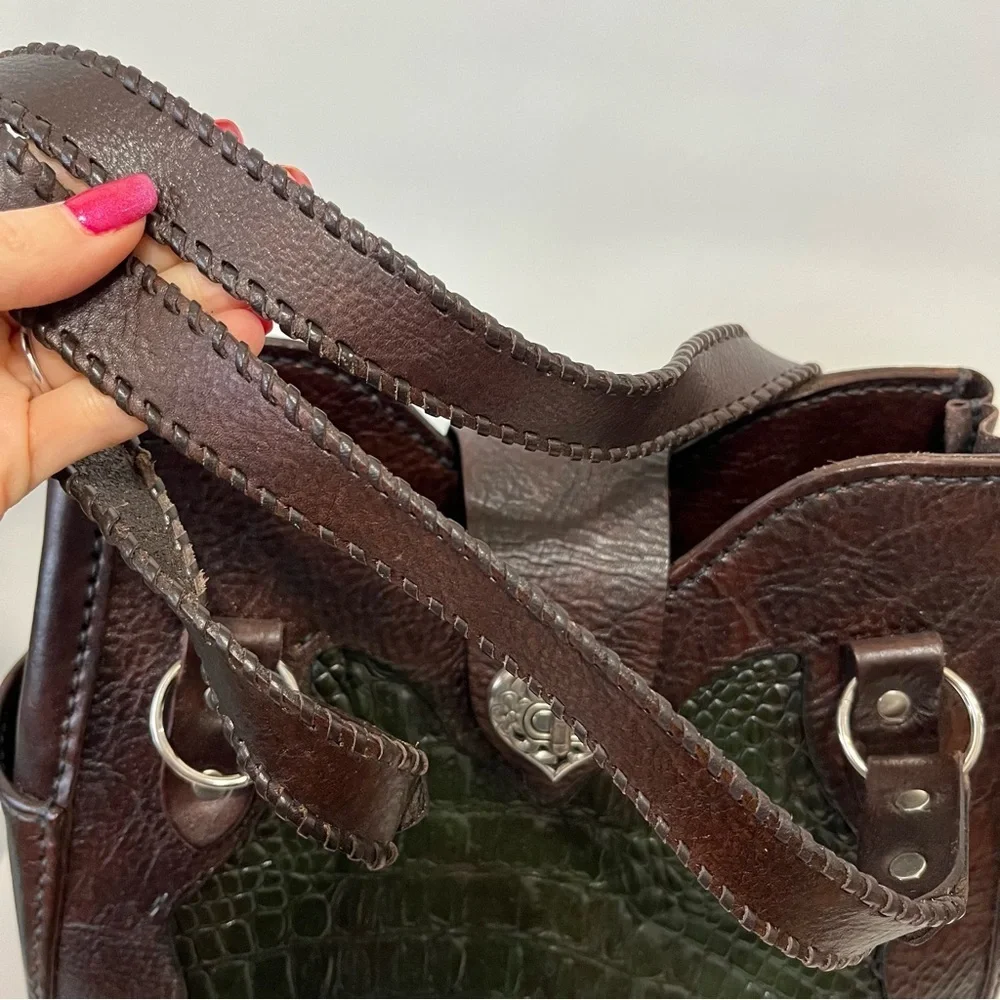 Beautiful Handmade Shoulder Bag Embossed